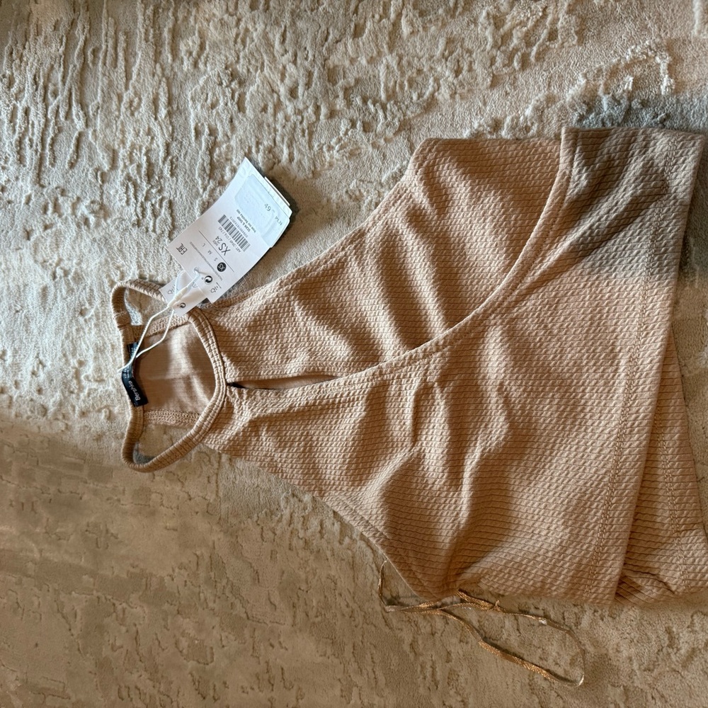 Tan/ Brown Crop Top